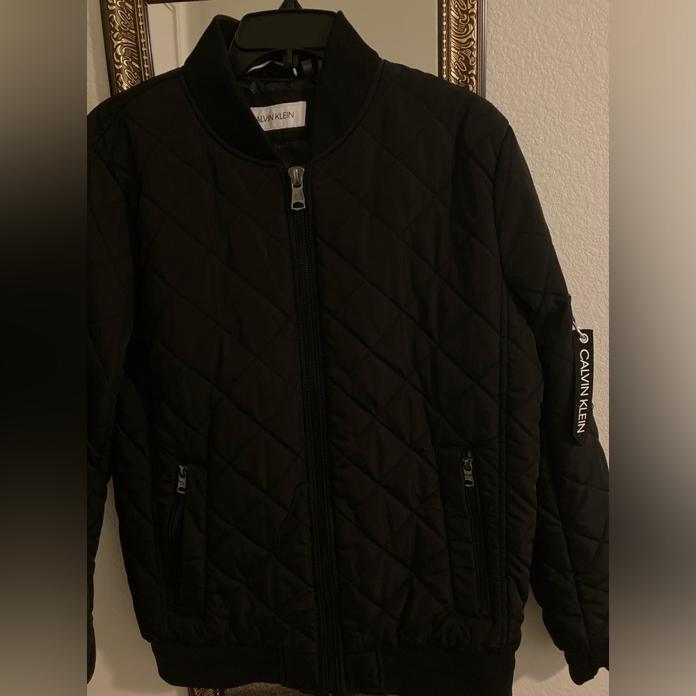 Calvin Klein all black jacket Size Small in Men